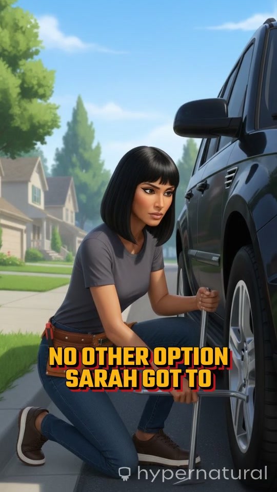 Unexpected Kindness: Sarah Changes a Tire for a Stranger