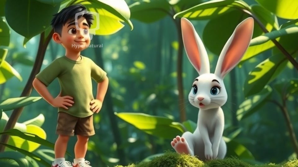 The Greedy Lion and the Clever Rabbit