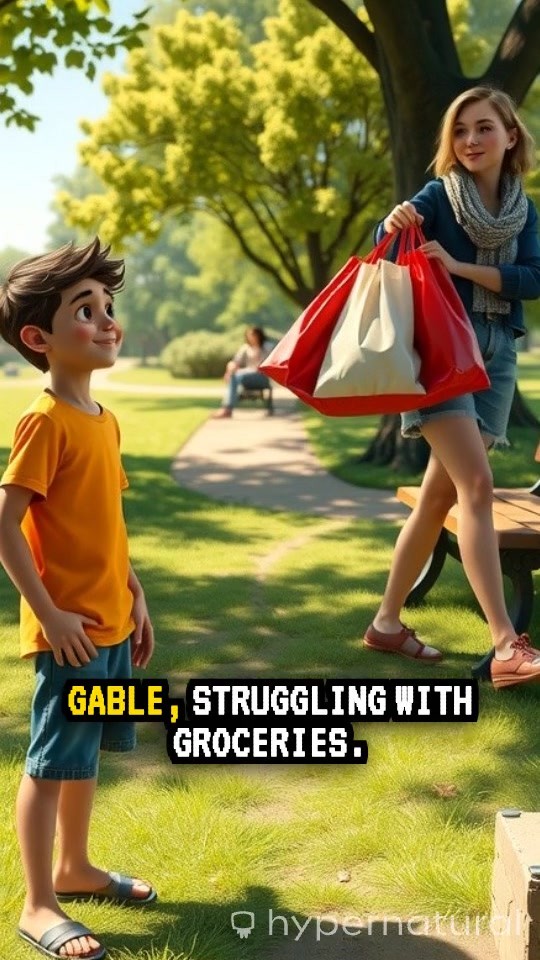 A Boy's Kindness to the Elderly