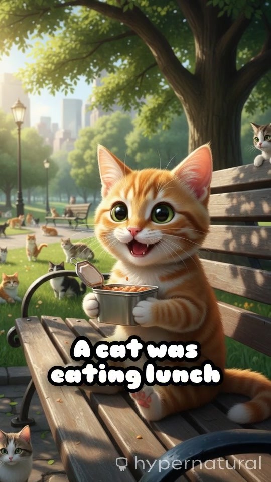 A Cat's Lunch Adventure