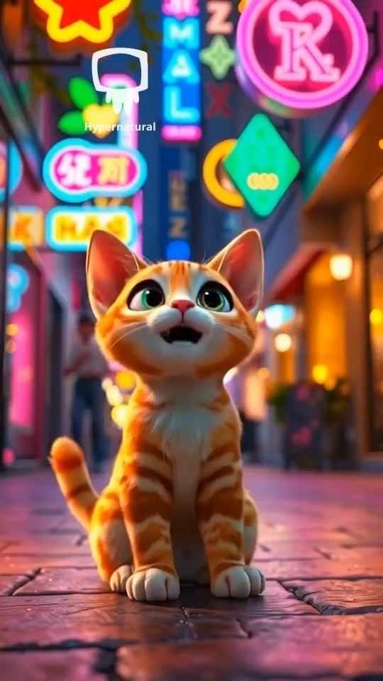 The Shy Cat's Rainy Encounter (copy) (copy)