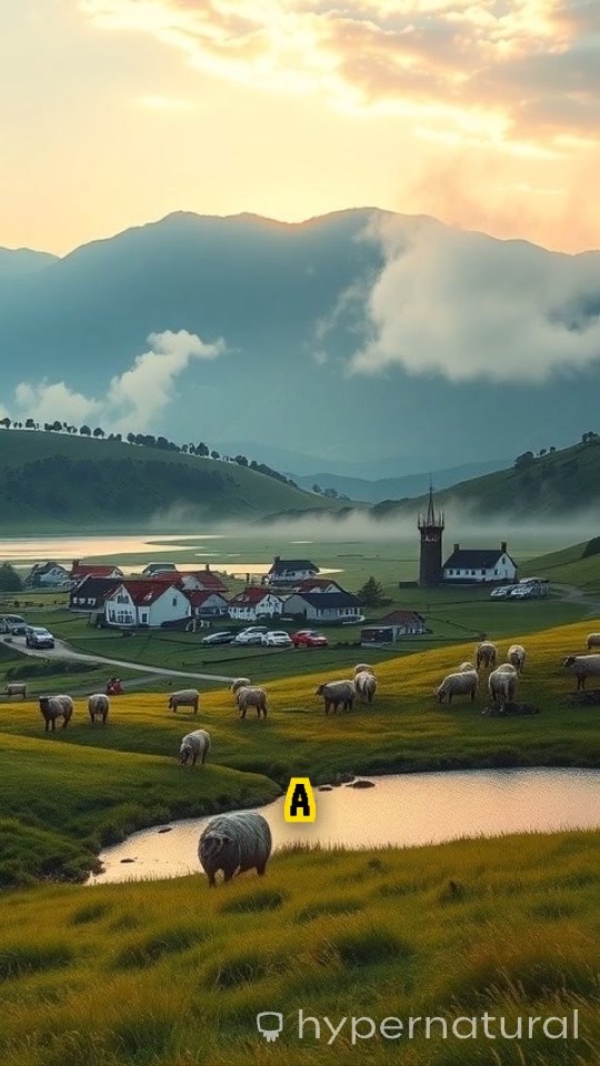 Saksun: A Serene Village at Dawn and Dusk