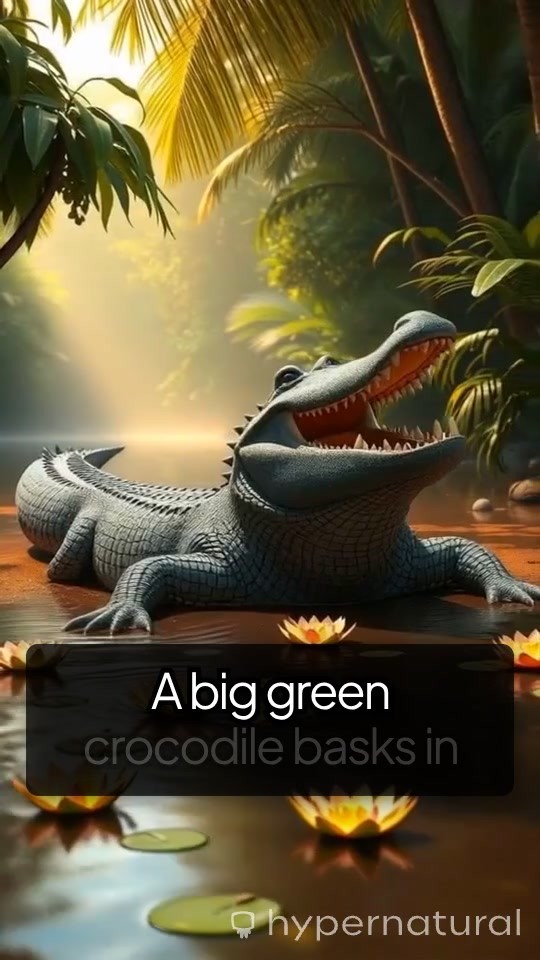 Crocodile's Envy: Monkeys at Play in the Jungle