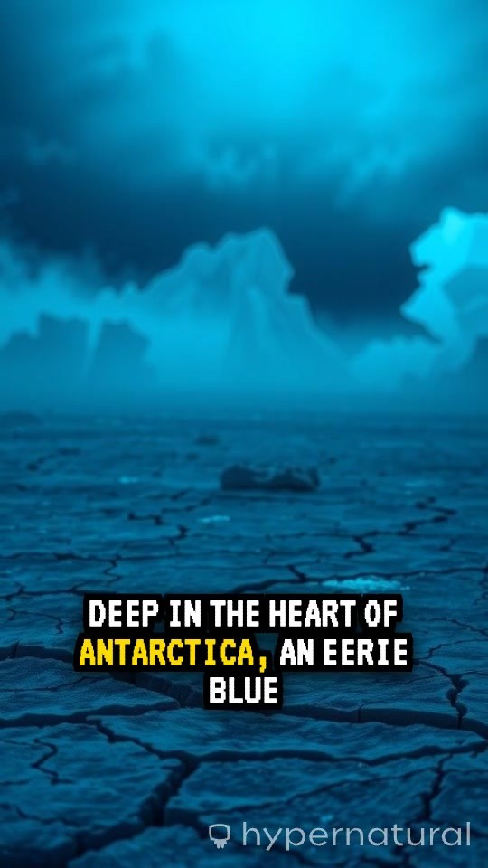Beneath the Frozen Veil: A Glowing Mystery in Antarctica