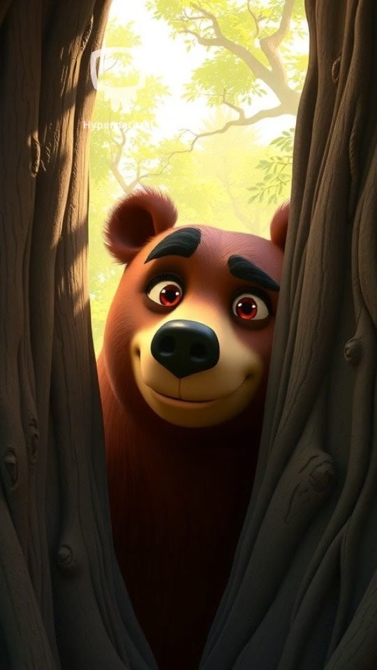 A Bear Stuck in a Tree