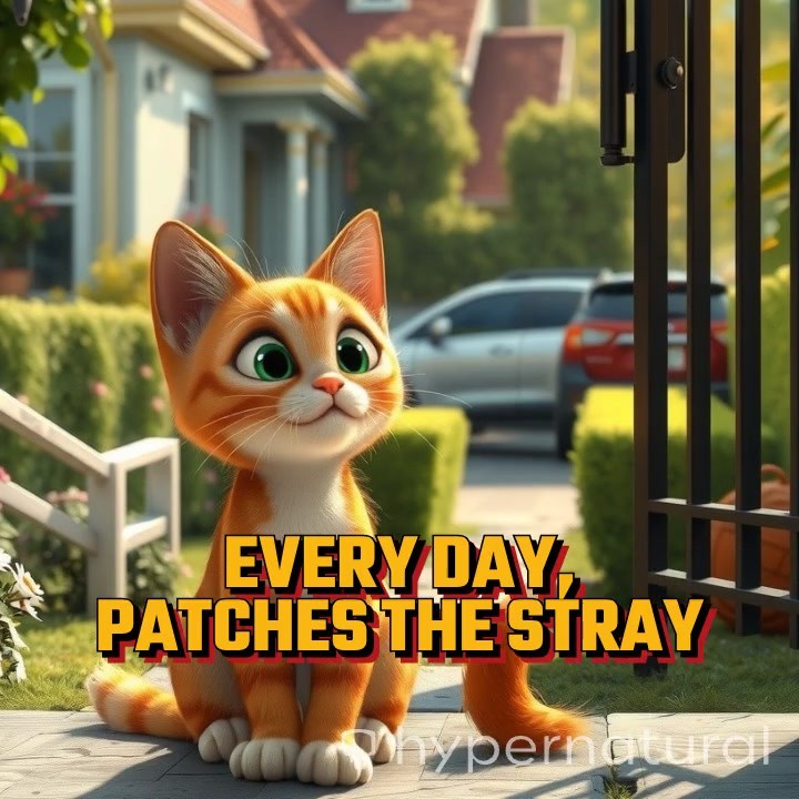 The Old Lady and the Stray Cat Family