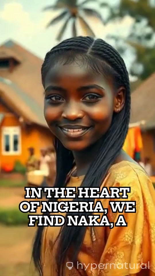 Elegant Nigerian Girl in Gold Dress