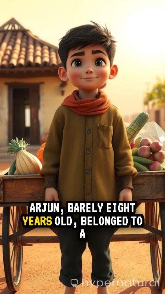 A Poor Child Selling Vegetables