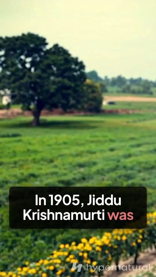 Jiddu Krishnamurti: The Pathless Land of Truth