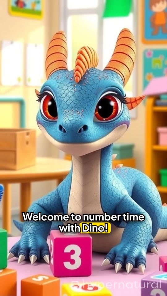 Dino's Fun with Numbers and Colors!