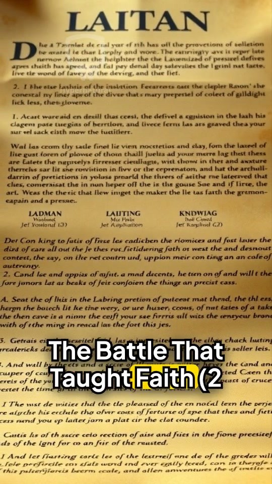 The Battle That Taught Faith