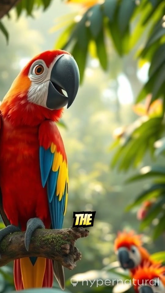 Polly the Vibrant Parrot: A Colorful Tale