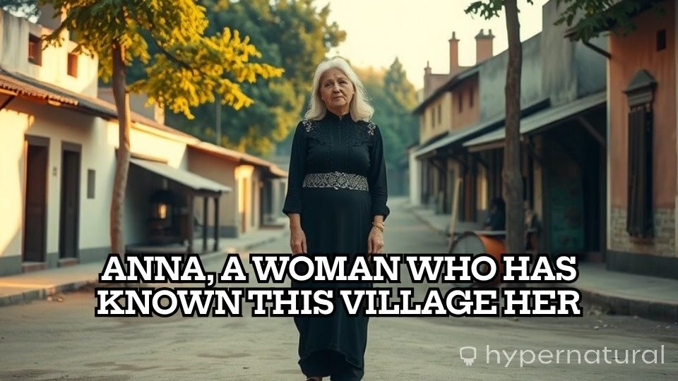 A Struggling Old Woman in the Village
