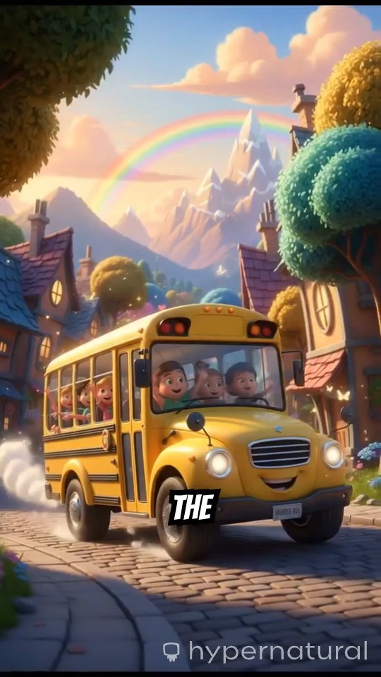 The Wheels on the Bus Go Round and Round - Nursery Rhymes