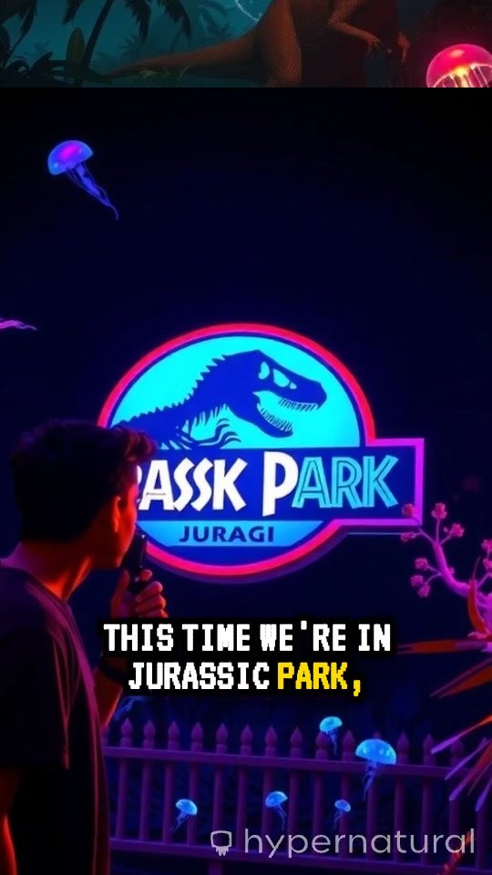 Running from a Dinosaur in Jurassic Park!
