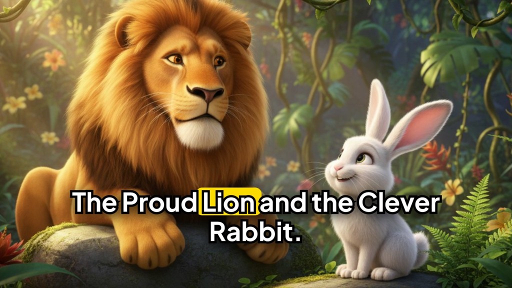 The Proud Lion and the Clever Rabbit