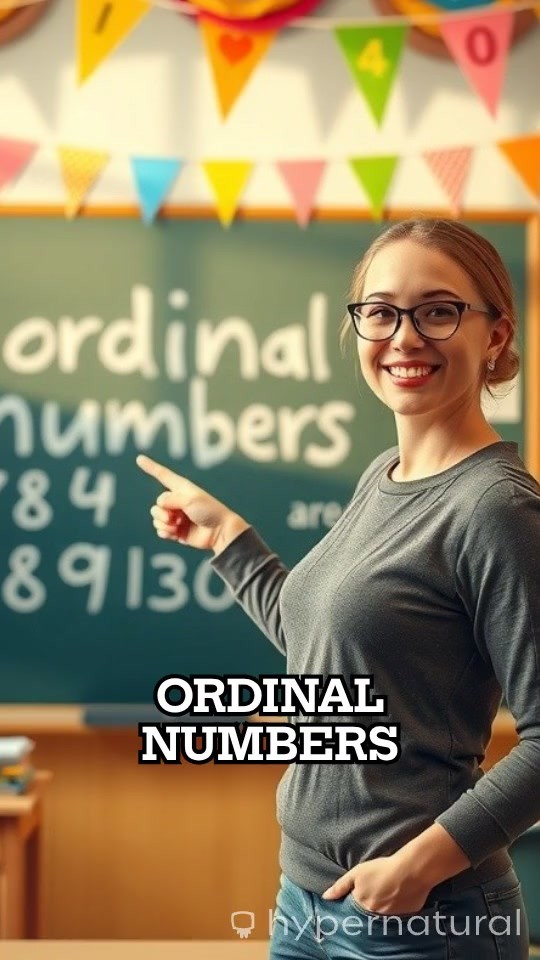 Learning Ordinal Numbers in English!