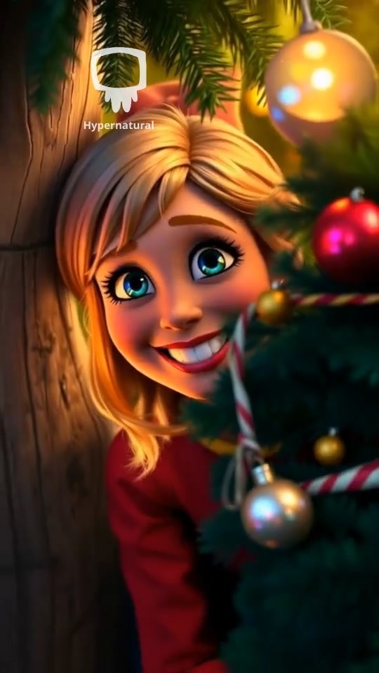 A Cozy Christmas Moment with Pebbles and Rapunzel