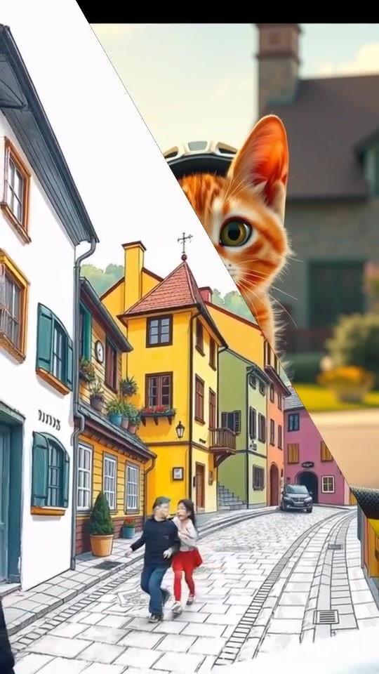 Cat Rides Bicycle to Office!