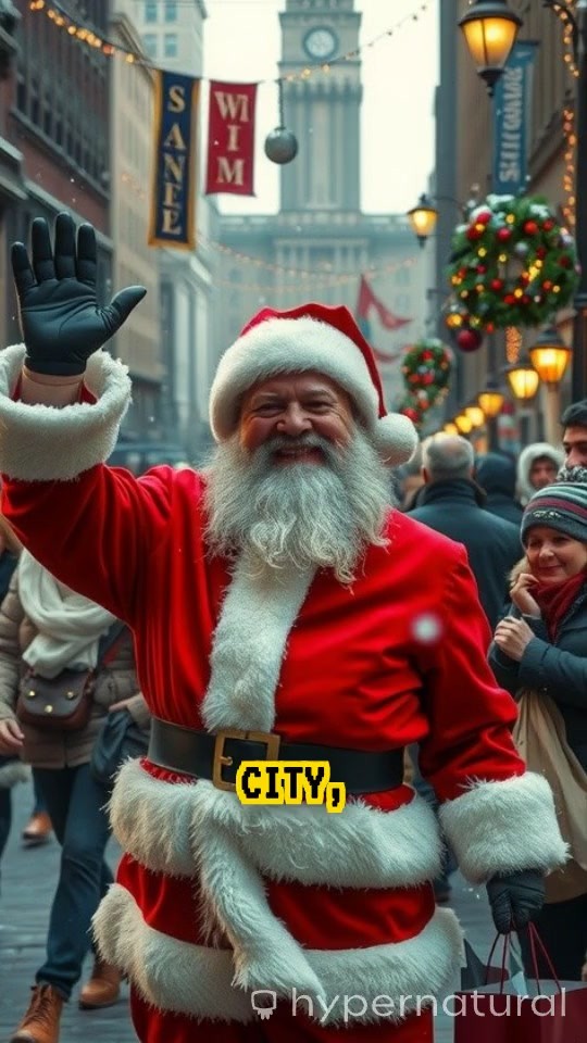 Santa Claus Spreads Joy to All Races