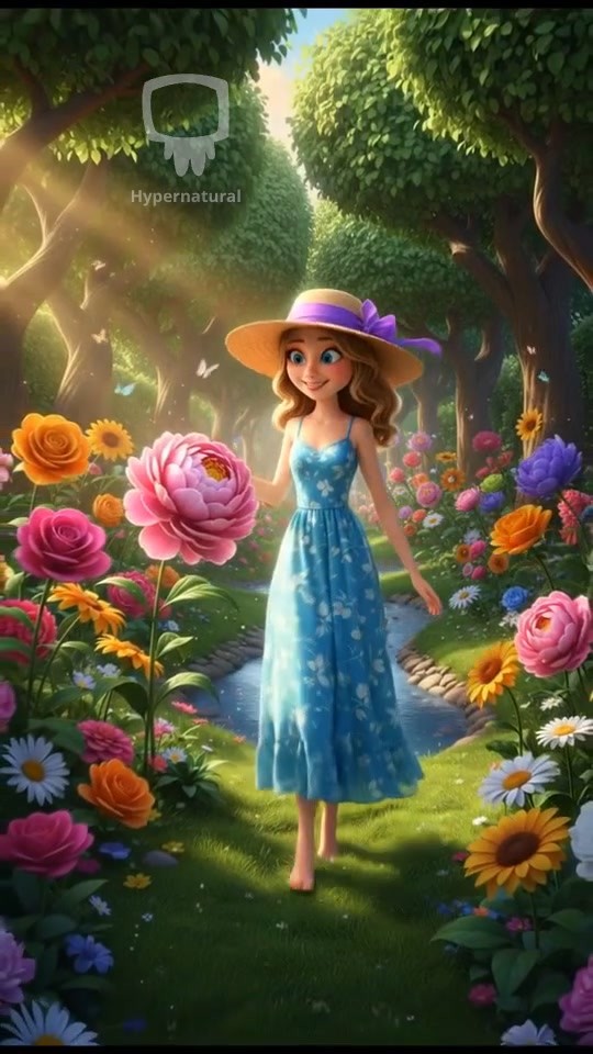 Whiskers' Garden Quest: A Playful Adventure!