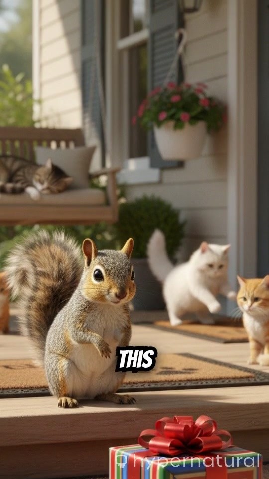 Hilarious Animal Surprise at the Front Door!