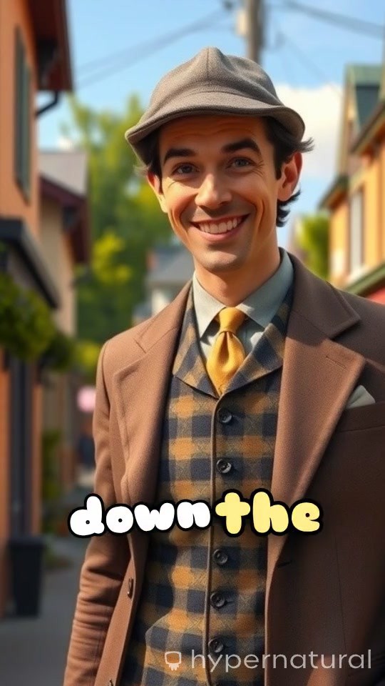 Lovable Melodies: A Young Man's Serene Stroll