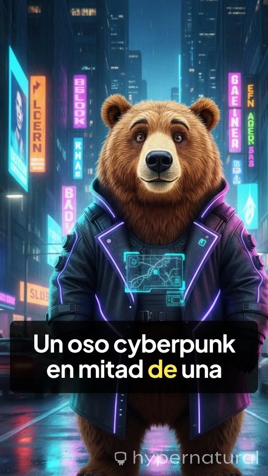 El oso cyberpunk y la tortuga enfadada