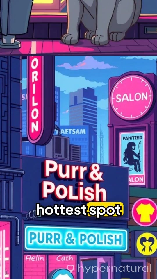Purr & Polish: A Neon Catventure!