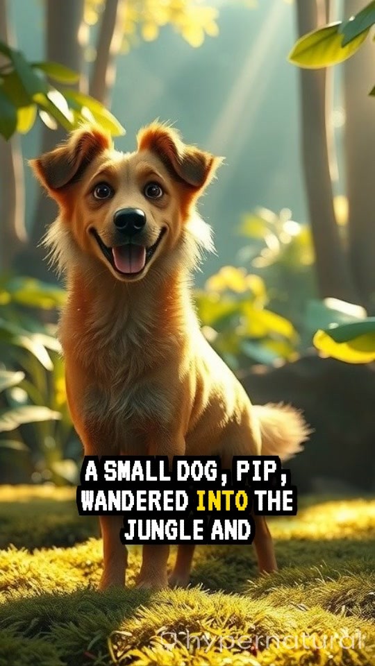 Pip the Dog Bluffs a Lion