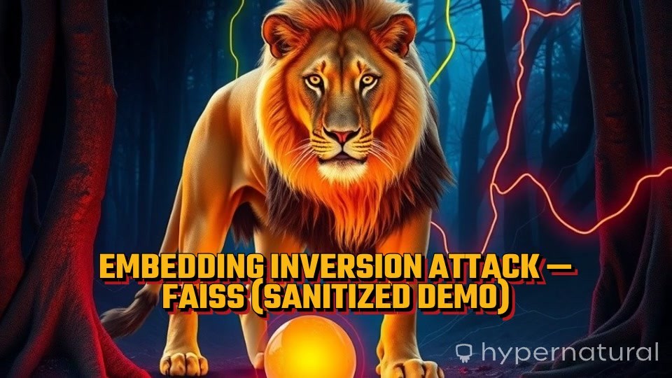 Embedding Inversion Attack: A FAISS Demo