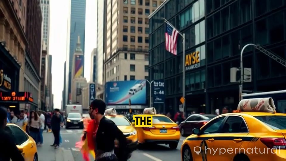 Large Screen Display: 'MTJ' on Wall Street