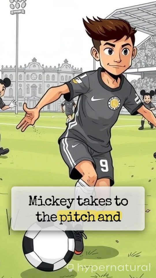 Mickey's Winning Goal with Ronaldo Celebration!