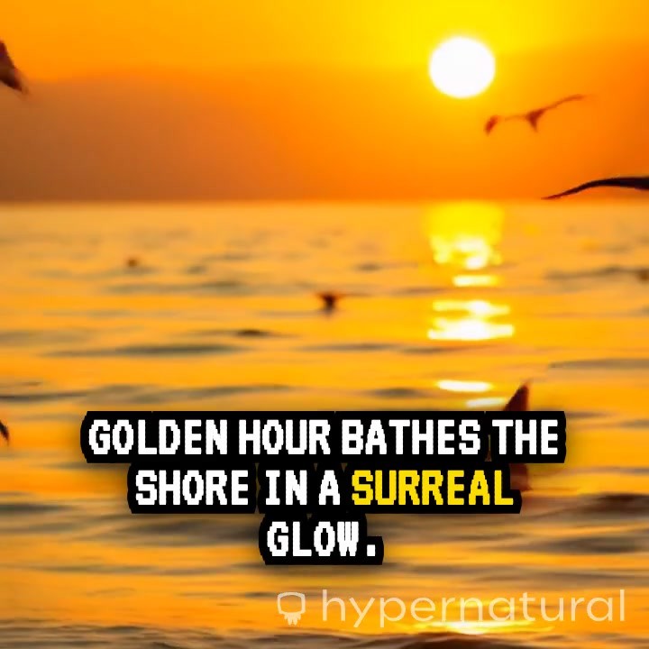 Golden Hour Bliss: A Dreamlike Beach Escape