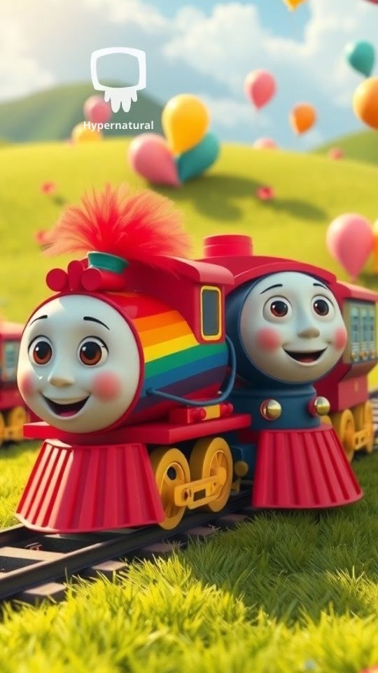 All Aboard the Happy Rainbow Train!