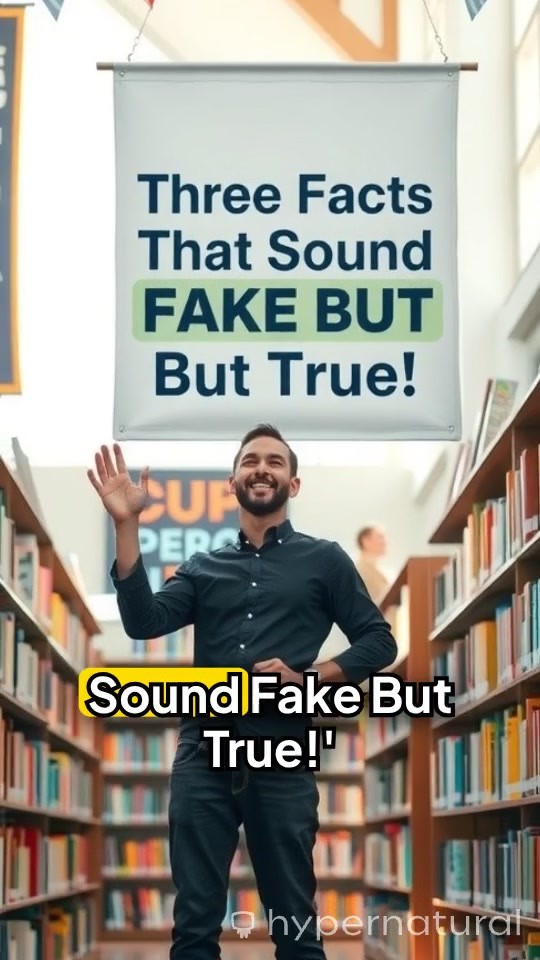3 FACTS THAT SOUND FAKE BUT ARE TRUE!
