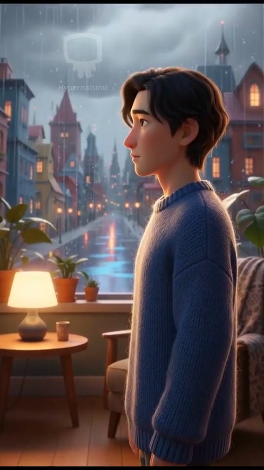 दृश्य के बीच का छाया