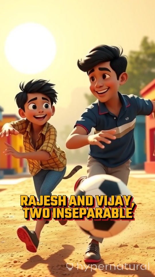 Village Kids Playing with Tire