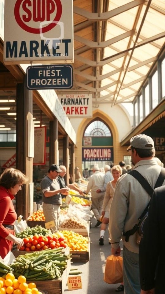 A Market Encounter in the 70s