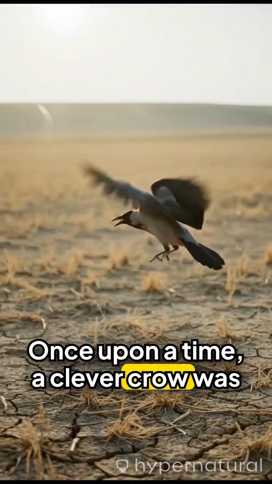 The Clever Crow and the Water Jug