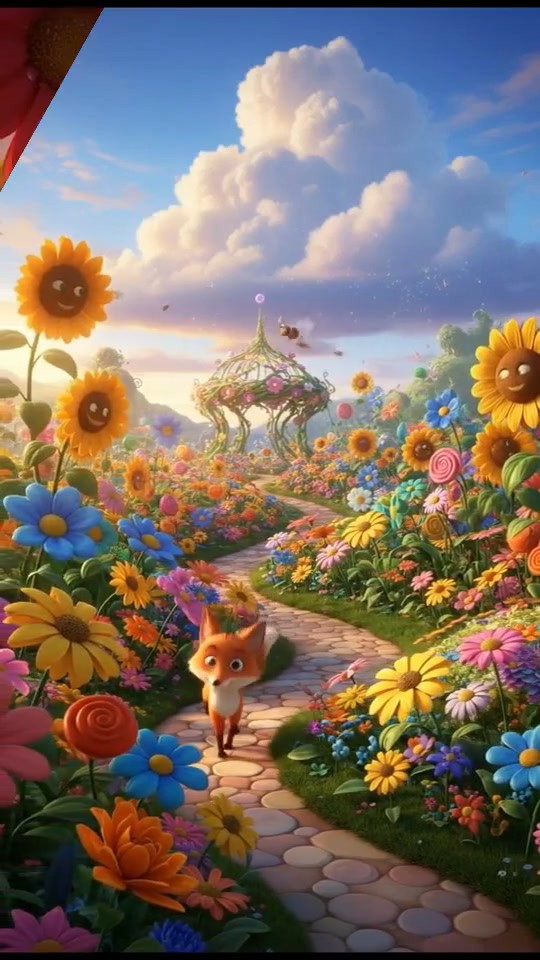 A Colorful Garden in Bloom