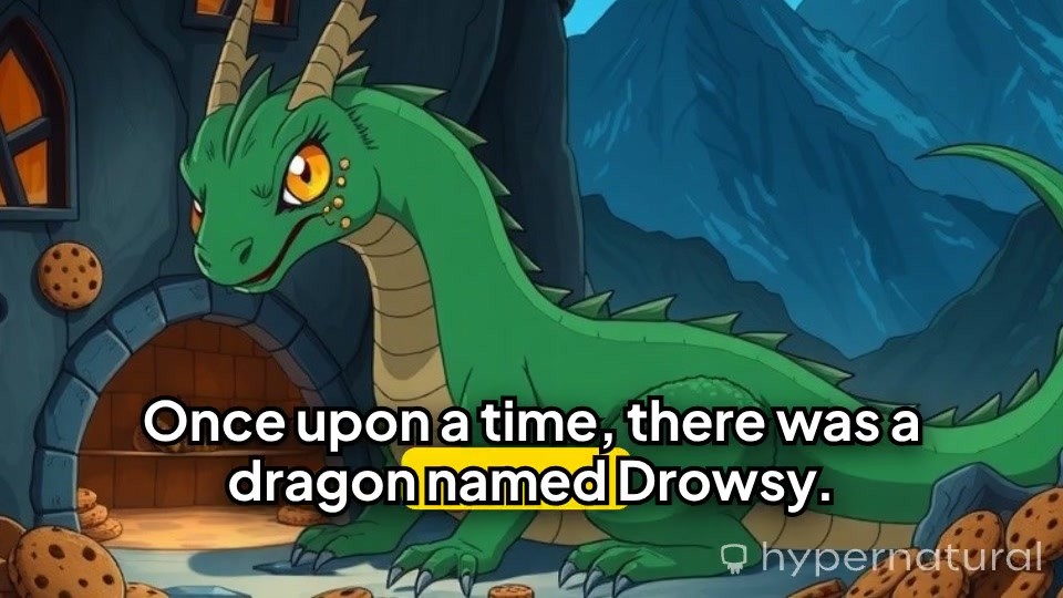 Drowsy the Cookie-Guarding Dragon
