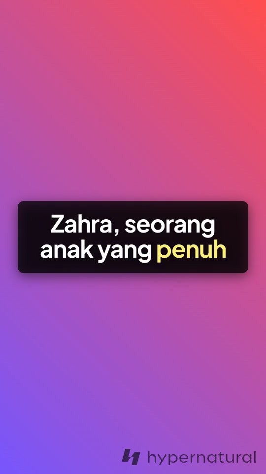 Zahra dan Kemandirian Jajan