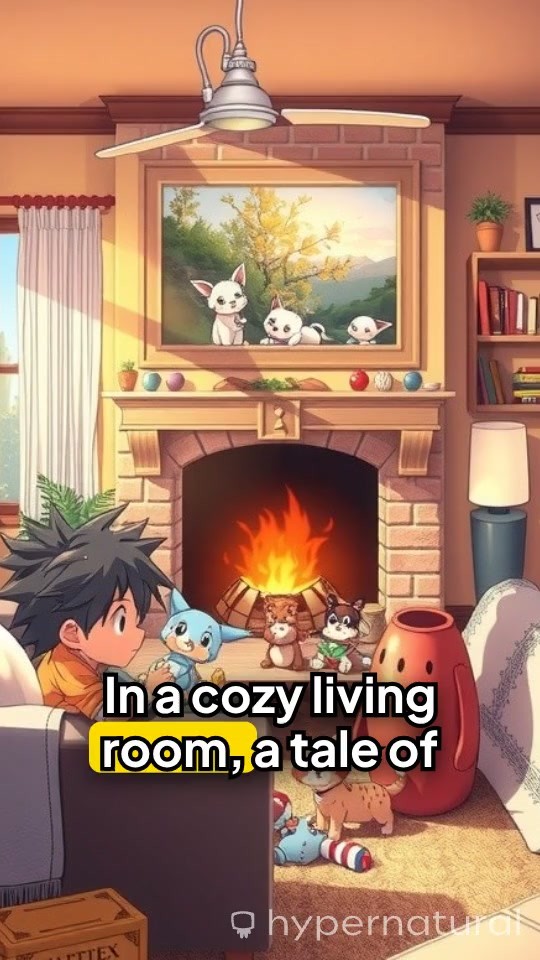 Furry Companions: A Playful Day at Home