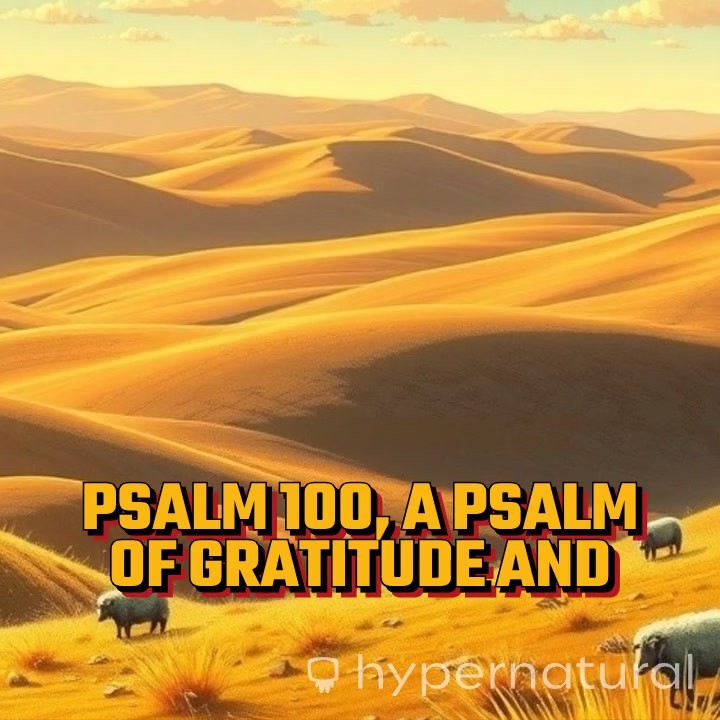 Understanding Psalms 100