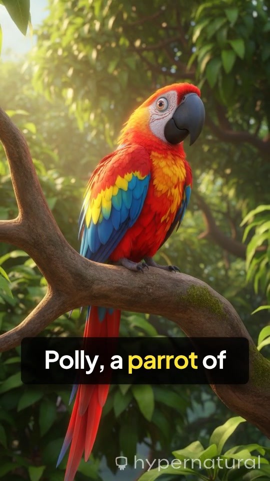 The Colorful Adventures of Polly the Parrot