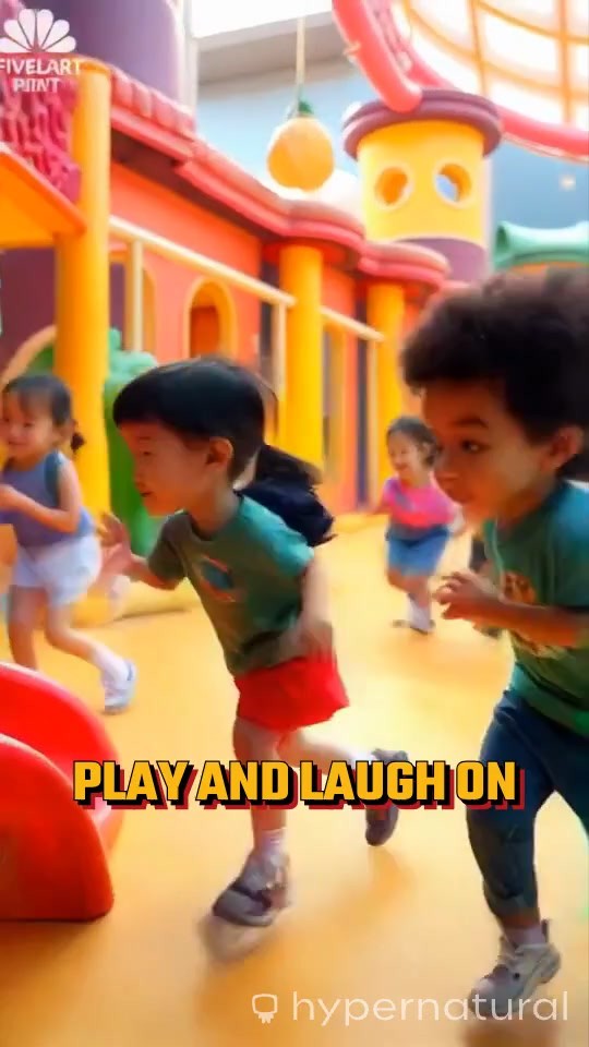 Playful Laughter on the Merry-Go-Round