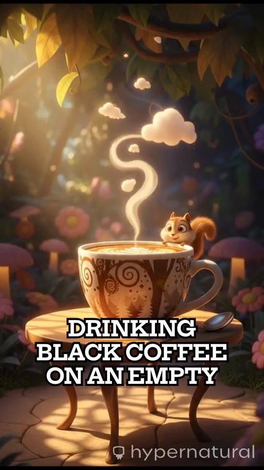 The Effects of Drinking Black Coffee on an Empty Stomach