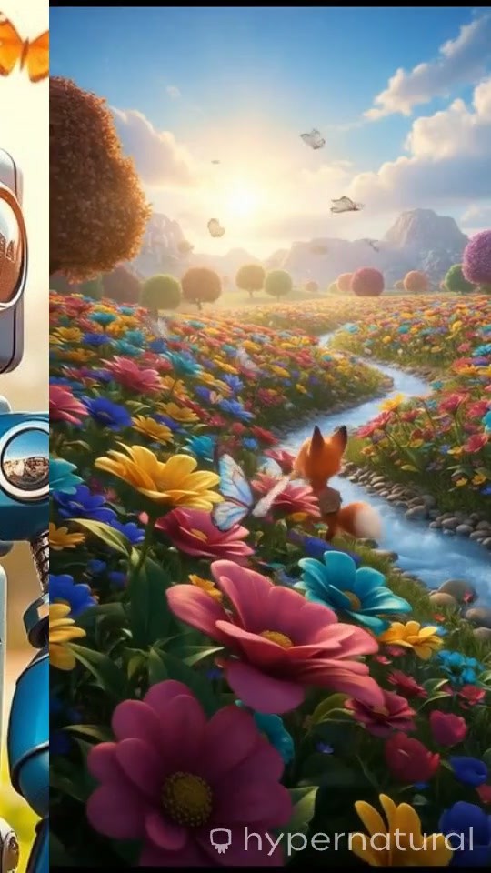 Colorful Cartoon AI Robot Adventure