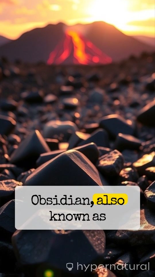 Obsidian: Nature's Glass from Volcanoes